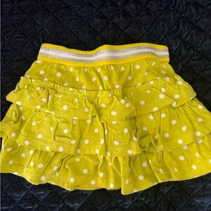 Boden Polka Dot Ruffle Skirt